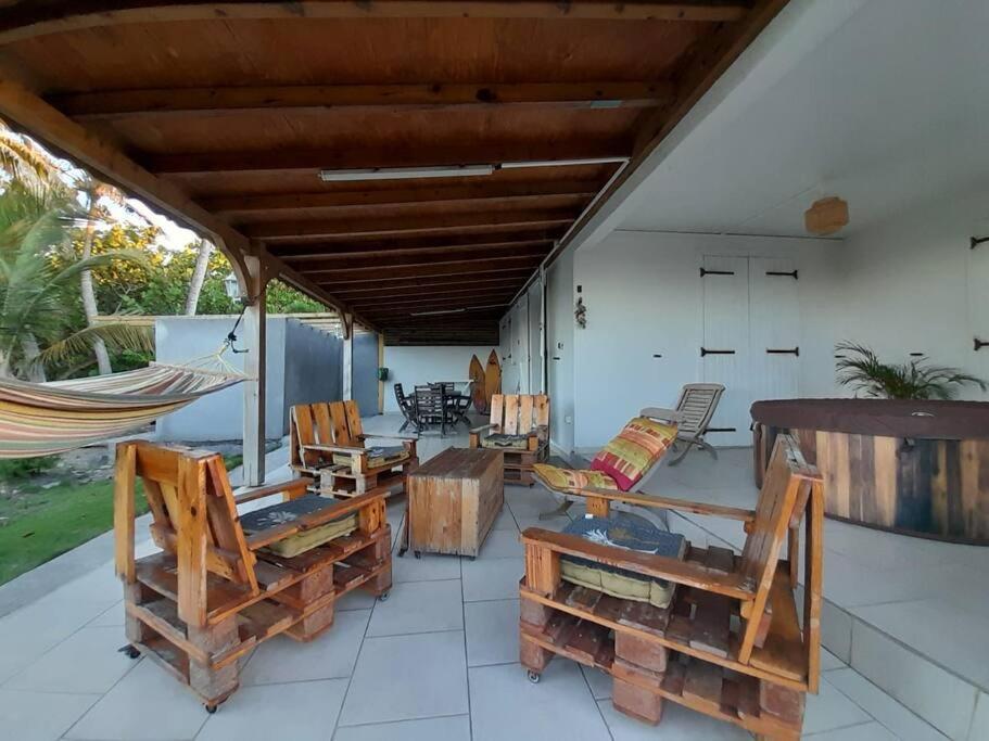 Maison Bord De Mer A 100 M Saint-Francois  Dış mekan fotoğraf